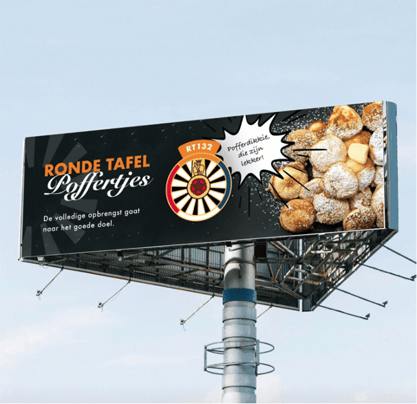 Billboard van Ronde Tafel Poffertjes